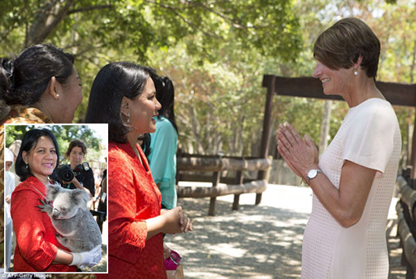 Iriana Jokowi Kunjungi Penangkaran Koala di G20 Brisbane 2014